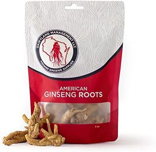 Authentic American Ginseng Whole Root 西洋参 (Non-GMO, Gluten Free Herb, Wisconsin Root) (4 oz)