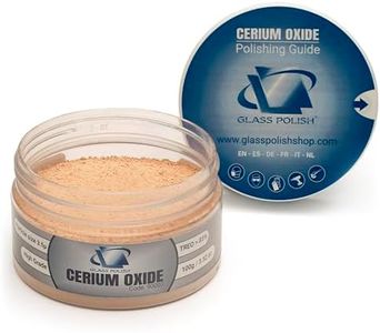GLASS POLISH PRO Cerium Oxide Glass Polishing Powder – 100g High-Grade 85% Pure Suspension-Treated Formula, 3.5 Micron for Glass Scratch Removal, Windscreen Polishing and Restoration