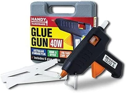 Handy Hardware 40W Hot Glue Gun and Carry Case, Fast Heating and Easy to Use for DIY Projects