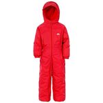 Trespass Kids' Waterproof Drip Drop Outdoor Rain Suit, Red (Signal red), 3/4 year