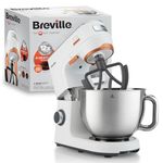 Breville HeatSoft Electric Stand Mixer | 1000W | Softens Butter for Better Results | 10 Speeds | 5.2L Stainless Steel Bowl | Includes Whisk, Beaters & Dough Hooks [VFM027]