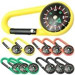 12Pcs Carabiner Compass for Kids Co