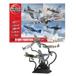 Airfix Aircraft Model Building Kits - A50192 D-Day Fighters Miniature Craft Kit, 1/72 Scale Plastic Model Plane Kits for Adults to Build - Aeroplane Gifts for Men