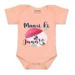 ARVESA Maasi Ki Jaan R-958 Multicolor 0-3 Months Romper for Baby Boy & Girl dress