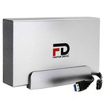 FD 4TB DVR Expander External Hard Drive - USB 3.0 & eSATA (Comes with Both USB and eSATA Cable) - Supports DirecTv, Arris and More, Silver (DVR4KEUS) by Fantom Drives