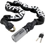 Kryptonite Kryptolok 995 Integrated Chain - 9.5 mm X 95 cm Sold Secure Silver, Black