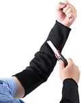 Arm Protection Sleeves, Heat Burn Cut Resistant Sleeves Steel Wire Armband Level 5 Protection Protective Anti Abrasion Safety Arm Guard for Garden Kitchen Farm Work Safety Sleeves