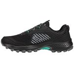 Saucony Women's Excursion Tr15 Trail Running Shoe, Black/Jade, 8.5 M US