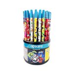 Apsara Disney & Marvel Assorted, Round Rotating Dispenser, Premium Pencils, Mickey Mouse, Princess, Frozen 2, Avengers, Super Fun Pencils for Kids, Extra Dark Pencils (Pack of 50)