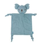 Organic Cotton Muslin Lovey Blanket, Organic Cotton Muslin Koala Security Blanket Soft & Breathable Lovie Baby Gifts for Boys and Girls