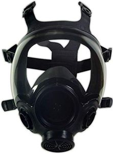 MSA 805408 Advantage 1000 Series Full-Facepiece Respirators - Size: Medium, Hycar, Twin-Port, Reusable Gas Mask, Without Filters, MSA Advantage Cartridge Compatible