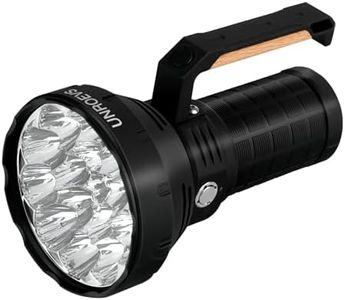 W322 Brightest Flashlight 58000 Lumens,Super Bright Flashlight with 16 pcs Cree XHP50.3 LEDs,High Powered Flash Light Long Beam 1715 Meters,Most Powerful Light for Caving,Search,Rescue and Hunting.
