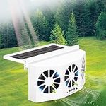 MYUOOT Solar Power Car Exhaust Fan 