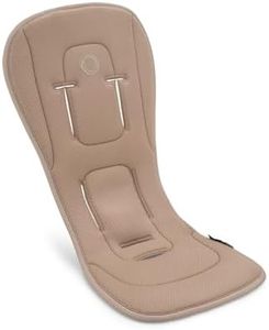 Bugaboo Dual Comfort Seat Liner for pushchairs, All-Season Comfort, Improved Fit, Compatible with All Bugaboo Strollers, Reversible, Super Soft 3D Mesh, Dune Taupe