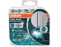 OSRAM XENARC COOL BLUE INTENSE D1S, +150% more brightness, up to 6,200K, xenon headlight lamp, LED look, duo box (2 lamps), 66140CBN-HCB