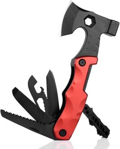 Gifts for Men on Christmas - Survival Gear Multitool Axe, Camping Accessories Tool Pocket Hatchet Gift for Father Him Men Husband Dad Boyfriend