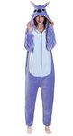 Yimidear Unisex Adult Pajamas Cosplay Costume Animal Onesie Sleepwear Nightwear (M, Blue Stitch)