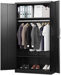 Letaya Metal Wardrobe Cabinets with