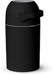 Magic Baby Diaper Pail, Patented Odor-Stop System, Use Any Garbage Bag, One Hand Free Lever, 4 Rolls of Bag incld. (Black)