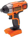 BLACK+DECKER 18 V Cordless Impact Power Drill Driver, Battery Not Included, BDCIM18N-XJ