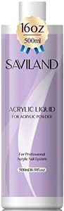 Saviland 500ml Monomero per unghie acriliche - Liquido acrilico per polvere acrilica EMA formula, liquido monomero acrilico, non ingiallimento per estensione unghie e intaglio