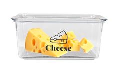 Gzsekken Cheese Storage for Fridge,Airtight Cheese Container and Lid,Fridge Storage Box with Lid for Cheese Chunks & Slices Cheese Box Cheese Dish with Draining,BPA-Free Fridge Organisers Keeper