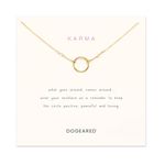 Dogeared Women's Karma Necklace 16 inch One Size gold