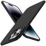 X-level Compatible with iPhone 14 Pro Case, Ultra Thin [Guardian Serie] Slim Fit Soft Flexible TPU Bumper Matte Finish Lightweight Anti-Scratch Protective Case Cover for iPhone 14 Pro 6.1'' - Black