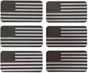 6 pcs Reflective USA Stealthy Flag 