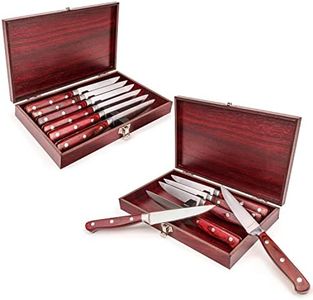 Berghoff 12Pc Steak Knife Set 4.75" With Cases Corrosion Resistant Sharp & Well Balanced Polish Surface