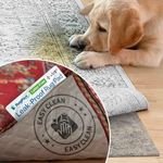 RugPadPets Waterproof Rug Pad & Non-Slip Rug Pad - Cushioned Rug Pad for Area Rug for Floors - Washable Petproof Rugs, Eco-Friendly, Anti-Slip Pads, Pet-Friendly Scratch Proof - 1/8" Thin - 5'x8'