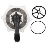 BTLXU SPX0710XBA Key Cover and Handle Assembly Replacement for Hayward SP0710, 0710X, 0711, 0712 multiport Valve,with Gasket and O-Ring White.