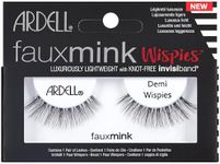 Ardell Faux Mink Lashes Demi Wispies - Lightweight, Natural-Looking False Eyelashes, Flared Lash Style with Invisiband, 1-Pack