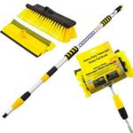 Srendi® 3 Meter / 9 Feet Extending Telescopic Water Fed Home Windows Car Vans BRUSHS Wash Brush Cleaner