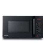 Toshiba 800w 20L Microwave Oven with 8 Auto Menus, 5 Power Levels, Mute Function, and LED Cavity Light - Black - MW2-AM20PF(BK)