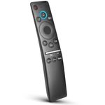 EWO'S Voice Remote Compatible for Samsung Smart TV QLED UHD Frame Curved Solar 4K 8K Q60 Q70 Q80 Q90 8 Series 9 Series TU8000 AU8000 Voice Remote Control Replacement, Black