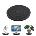 8 Inch 360° Rotating Stand Lazy Susan Turntable, Black Swivel Steel Ball Bearings Stand, Heavy Duty Multi-use Turntable for TV Computer Monitor Pottery Sculpture Flower Arrangement Bonsai Pruning