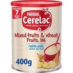 Cerelac Mixed Fruits & Wheat Infant Cereal with milk 400 g | from 7 months+ | Baby Cereal