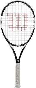 Wilson Raquette de Tennis , Federer Team 105, Unisexe, pour Joueurs Débutants à Intermédiaires, Taille de Manche L1, Blanc/Noir, WRT30730U1