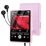 64GB MP3 Player with Bluetooth5.3, 2.4-Inch HD Full Touch Screen, Portable Digital Music Player with Speaker, FM Radio Recorder Supports Shuffle Single Loop, Mini Hi-Fi Sound Music Player