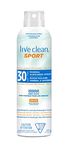 Live Clean Sport Mineral Sunscreen Spray, SPF 30, 177 g