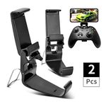 DLseego Compatible with 2 Pack Xbox One Controller Phone Mount Clip, Foldable Phone Holder for Game Controller, Mobile Game Folder for Xbox One S/X, Wireless Controller XL