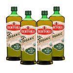 Bertolli - Organic Extra Virgin Olive Oil - 25.36 FL OZ Bottle - Case of 4 - 101.4 FL OZ Total