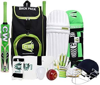 CW Bullet Right Hand Cricket Complete Set Cricket Kit Pack Best Sports Original All Gears Cricket Bundle with Accessories Full Size Youth Unisex Kids Men Senior Adult Full Size