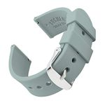 Archer Watch Straps - Silicone Quick Release Soft Rubber Replacement Watch Bands (Cadet Gray, 20mm)