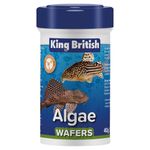 King British – Algae Wafers 40g – Multi-Vitamin Complete Sinking Fish Food – For Bottom Feeding Catfish, Plecostomus & Algae Eating Fish Natural Ingredients