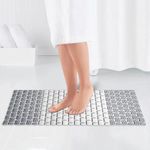 ADTALA Comfy Shower Mat with Suction Cups and Drain Holes, Non Slip, Anti Skid Plastic Bath Mat of PVC Rubber, 27x16 Inch, Best Foot mats for Walk-in Showers Mats