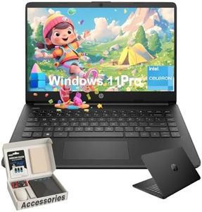 HP Student Business Laptop Computer - w/Microsoft Office Lifetime & Free CD/DVD Drive • 16GB RAM • 128GB eMMC & 256GB Extend Micro SD • Intel 4-Core Processor • HD Display • Win11 Pro(Black)