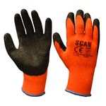 Scan GLOKSTHER Knitshell Thermal Gloves - Orange/ Black