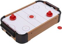 Bhabha Sales® Stylish Wooden Indoor Air Hockey Game Table Top Toy for Kids, Big Size 51 cm X 31 cm X 9.5 cm, Multi Color